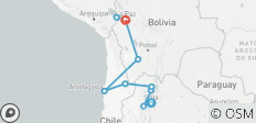 17 days sacred paths of the Andes: Argentina, Chile, and Bolivia - 10 destinations