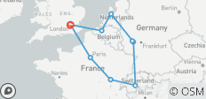 Europe Taster with London - 9 destinations
