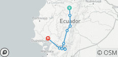 Ecuador: Quito, Riobamba, Cotopaxi, Baños, Ingapirca, Cuenca, Gualaceo, Chordeleg, El Cajas, Guayaquil - 6 days - 10 destinations