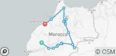 Aventure au Maroc depuis Marrakech : Désert du Sahara et villes impériales - 16 destinations