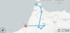 Escapade au nord du Maroc - 5 jours de culture, d\'histoire et de charme côtier - 7 destinations