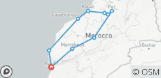 Ruta de las Ciudades Imperiales desde Agadir (14 Días) - 10 destinos