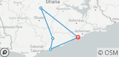 10 Tage Ghana Kultur, Natur und Abenteuer Tour 2027 - 6 Destinationen