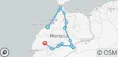 Au départ de Casablanca : 7 jours d\'excursion privée via Chefchaouen et le désert - 18 destinations