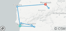 Ab Agadir : 7-tägige Familienentdeckungstour durch Marokko: Agadir & Marrakesch - 9 Destinationen