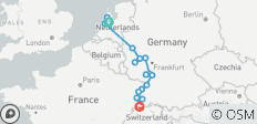 Rhein Highlights - 8 Tage - 17 Destinationen