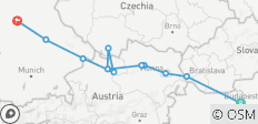 Donau in der Tiefe 10 Tage (von Budapest bis Nürnberg) - 11 Destinationen