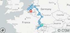 Le Rhin et la Moselle romantiques, avec la Suisse et la Belgique enchanteresse 2027 – 22 jours (de Zurich à Bruxelles)