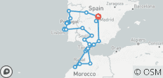 Spanje, Portugal en Marokko Experience (Superieur) - 21 dagen - 33 bestemmingen