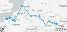 Jewels of Europe & Normandy & Gems of the Seine 2027 - 25 Days (from Paris to Budapest) - 45 destinations