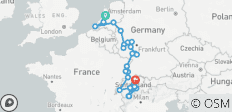 Rhin et Moselle romantiques avec la Suisse emblématique 2027 - 27 jours (from Amsterdam to Zurich) - 39 destinations