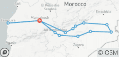 8 jours d\'aventure dans l\'Atlas, le Sahara et l\'Atlantique - 14 destinations
