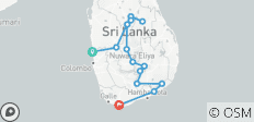 Verken de schatten van Sri Lanka - een avonturenreis van Negombo naar Mirissa - 14 dagen - 17 bestemmingen