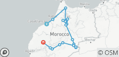 Desde Casablanca: 9 días de viaje privado a Marrakech con una muestra de lo mejor de Marruecos: Chefchaouen, Fez y el desierto