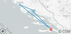 Au départ d\'Orebic : Circuit de 4 jours en Dalmatie centrale. Premières destinations de la côte adriatique. Visitez Sibenik, Split, Trogir, Klis et Solin. Sites de l\'UNESCO. Nombreuses villes anciennes, histoire, architecture et nature. Profitez d\'u… - 6 destinations