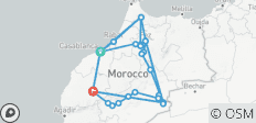 10-daagse rondreis vanuit Casablanca, keizerlijke steden en woestijn - 28 bestemmingen