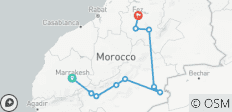3 Days Desert Tour from Marrakech to Merzouga Sahara to Fez - 10 destinations