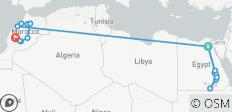 Treasures of Egypt and Morocco Cairo → Marrakesh (2027) - 21 destinations