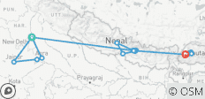 Circuit panoramique Inde, Népal et Bhoutan - 19 destinations