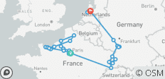 Croisière historique et commémorative de la Seconde Guerre mondiale révélée par la Seine et le Rhin - 39 destinations