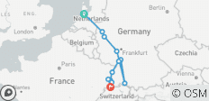 City Escape: Amsterdam & der Rhein 2026 - 12 Destinationen