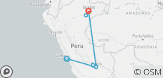 Spirit of Peru with Amazon Cruise Lima → Iquitos (2028) (16 destinations) - 16 destinations