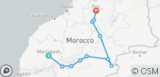 3-daagse Sahara ervaring van Marrakech naar Fes via de Merzouga woestijn - 11 bestemmingen