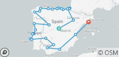 Erweiterte Reise von Madrid nach Barcelona – 20 Tage (Superior) - 32 Destinationen