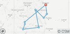 Chemins de fer du Colorado et de l\'Ouest 2027 - 7 jours - 9 destinations