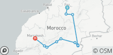 4-Day Circuit from Fez to Marrakech via the Merzouga Desert - 13 destinations