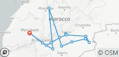 Excursión de 6 días por el desierto desde Marrakech: Merzouga, el valle del Dades y el valle del Draa - 17 destinos