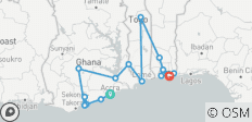 Festival Trails of Ghana, Togo & Benin Including Winneba Masqueraders Festival & The Annual Ouidah Voodoo Festival, 14 Days (December 30, 2026 - January 12, 2027) - 17 destinations