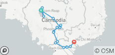 Tempelentdeckung und Mäandern entlang des Mekong Kreuzfahrt (20 Destinationen) - 20 Destinationen