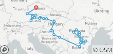 Osteuropa & Balkan enthüllt & Juwelen der Donau mit Transsilvanien & Prag 2027 - 23 Tage (einschließlich Brandstatt) - 34 Destinationen