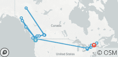 Die Pracht der Rocky Mountains, Alaska-Kreuzfahrt & das Beste des Ostens 2027 – 26 Tage (34 Reiseziele) - 34 Destinationen