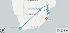 Une Afrique du Sud de rêve avec du flair - 14 destinations