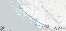 From Split: Northern and Central Dalmatia 4-day Tour. Prime Adriatic coastal destinations! Visit Zadar, Sibenik, Trogir, and more! UNESCO sites. Ancient walled cities. Plenty of history, Venetian architecture and scenic views. Nature. Superb cuisine! - 9 destinations