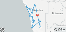 Aventure privée en Namibie : Kolmanskop, Fish River Canyon, Dunes, Cultures & Big 5 Safari 13 jours - 20 destinations