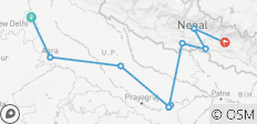 Viaje de ida y vuelta - India y Nepal en habitación individual (vuelo incluido) - 12 destinos