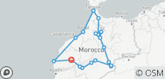Ab Marrakesch : 13 Tage private MarokkoReise: Atlantikküste, Königsstädte & Sahara-Wüste - 19 Destinationen