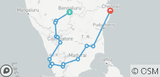 Unglaubliches Südindien, Karnataka, Tamil Nadu & Kerala erleben - 17 Destinationen