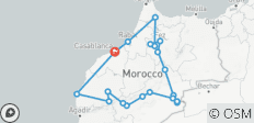 Desde Casablanca: Gran recorrido privado por Marruecos de 14 días: Chefchaouen, Fez y el desierto