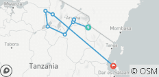 16 day Tanzania safaris & Zanzibar - 15 destinations