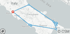 12 Days by Train Through Italy: Rome, Naples, Pompeii, Bari & the Adriatic Coast Adventure - 13 destinations