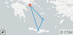 Vacances de luxe en famille en Grèce - Les meilleurs centres de villégiature à Athènes, en Crète et à Santorin 10 jours/9 nuits - 8 destinations