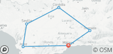 Andalusia car rental trip - 6 destinations