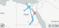 Beyond Desert & Sea Alexandria, White Desert & Nile Journey – 12 Days - 14 destinations
