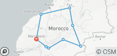 Marokko 7 Daagse Tour Van Marrakech, Woestijn, Fez - 9 bestemmingen