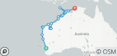West Coast Discovery and Kimberley Coast Adventure Perth → Darwin (2027) - 25 destinations
