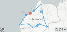 10 Daagse Marokko Keizerlijke Steden & Sahara Tour vanuit Casablanca - 24 bestemmingen